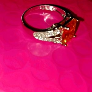 Beautiful yellow silver ring